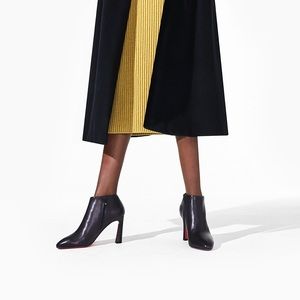 NWT Size 11 / 41 Christian Louboutin Eleonor Calf Leather Red Sole Ankle Booties